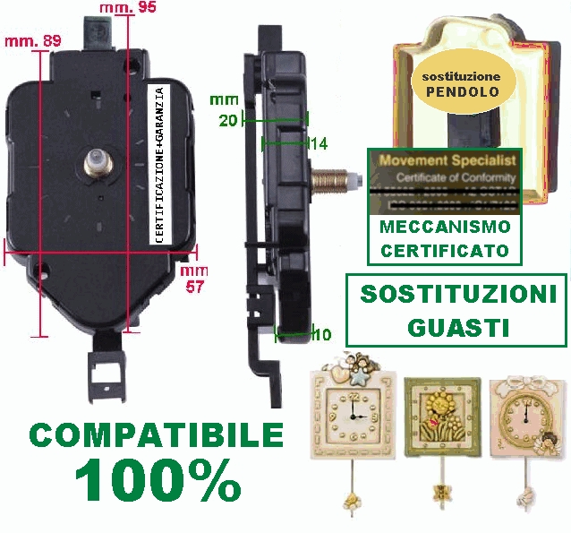 clicca su immagine per consultare dettagli, vedere altre foto e ordinare Orologio PENDOLO Swiz-OS C22