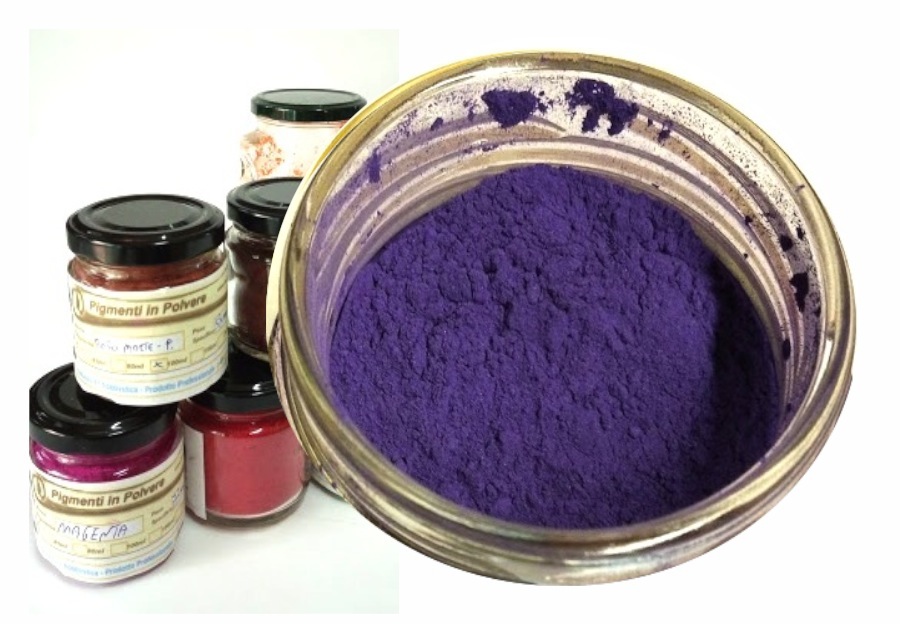 Dalu Color Pigmento in Polvere 100ml PIGMENTI Fini Belle Arti G6: VIOLA 