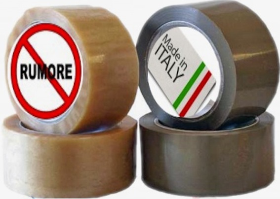 ROTOLO NASTRO IMBALLO MARRONE Made in Italy 90 mt..