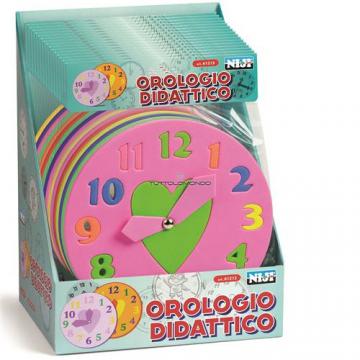 PUZZLE DIDATTICO orologio didattico in Gomma Eva