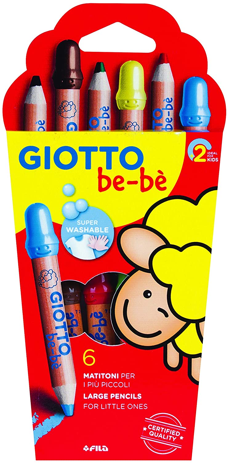 Giotto Bebè Supermatitoni Astuccio 6 Colori + Tempera introvabili24 