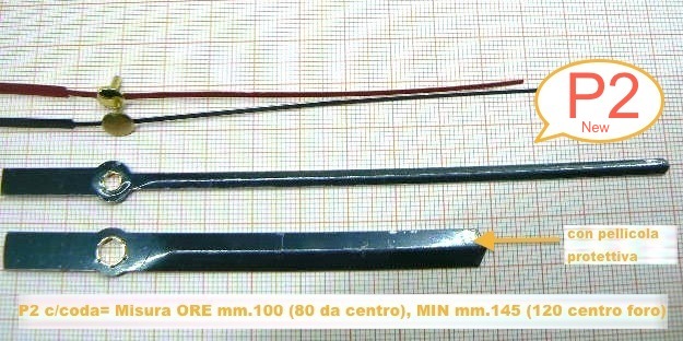 ordina LANCETTE metallo mod.p2 11 cm Retta