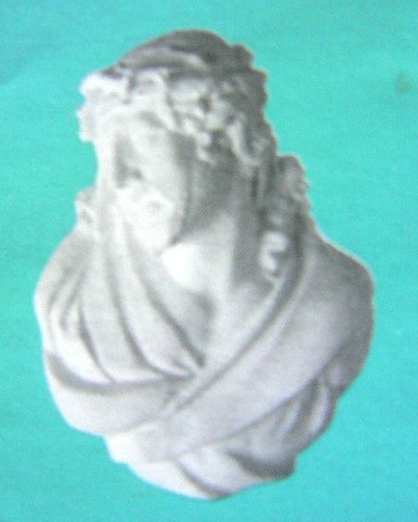 Fra-P1 STAMPO in gomma: CRISTO DA PARETE DA 9,5 CM. 