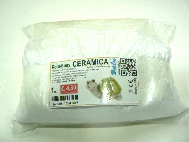 Kera:Polvere Ceramica BIANCA da 1 kg..