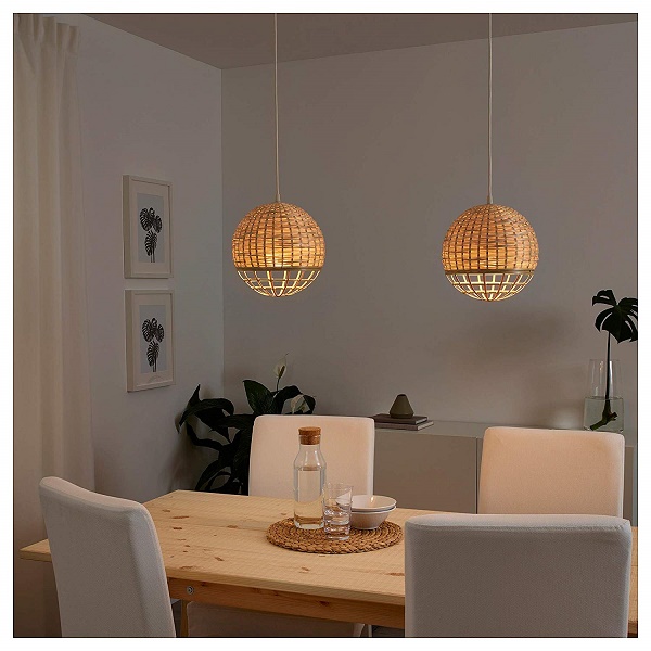 ordina Ikea Lampada a Sospensione, Color Naturale/Beige in bamb&ugr