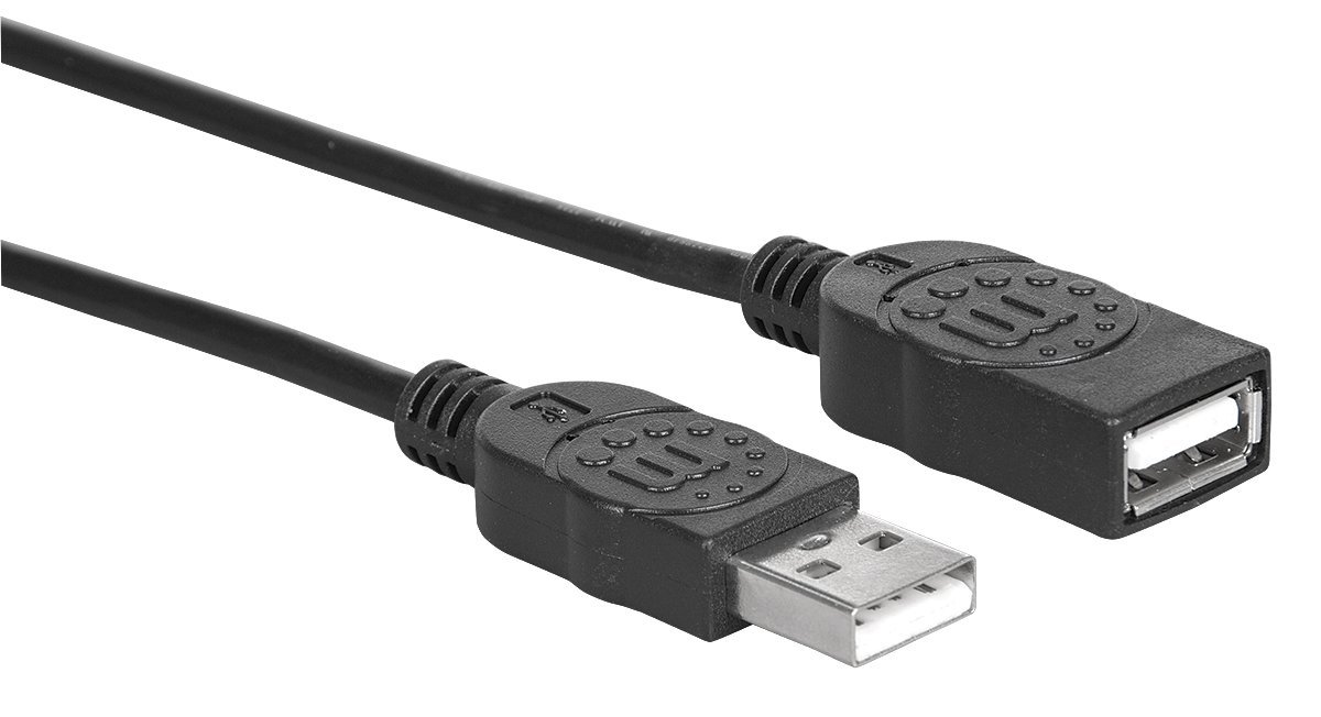 clicca qui per rientrare su Manhattan 1.8m USB A USB A Nero cavo