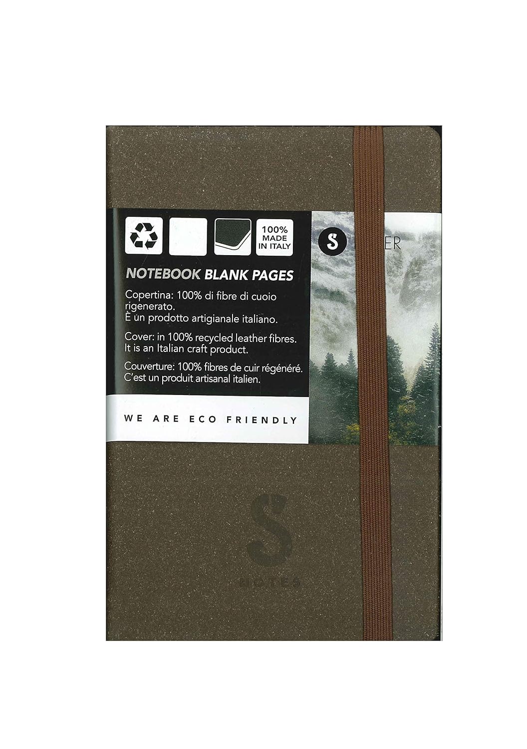 Taccuino Pocket con Copertina in Cuoio Rigenerato 9x11