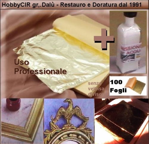 Doratura: 25 Fogli oro: Similoro IN LIBRETTINI SINGOLI