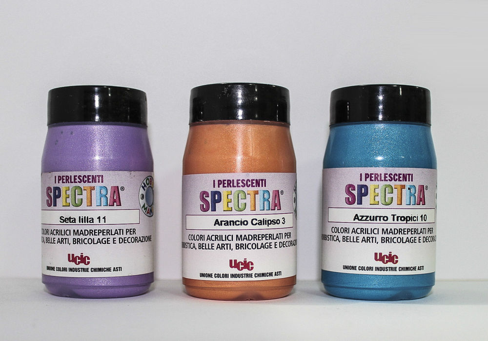 Colori acrilici perlescenti SPECTRA UCIC 60ml effetto perla