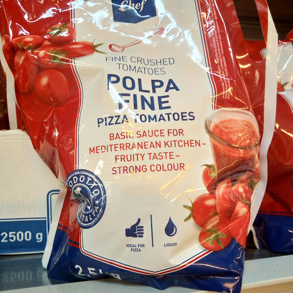 ordina  CHEF polpa fine per pizza cucina mediterranea 2500gr