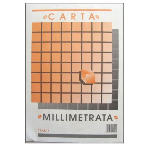 picarta-altri BLOCCO MILLIMETRATO 21X29,7 da 10 fogli A4 8011919104002