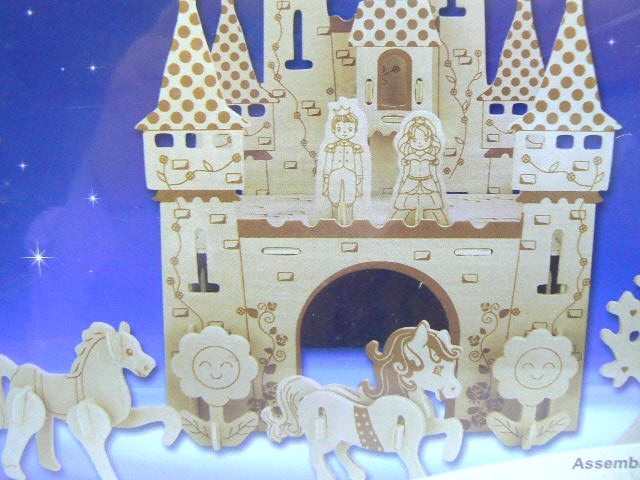 PUZZLE 3d: CASTELLO DELLE FATE in LEGNO.