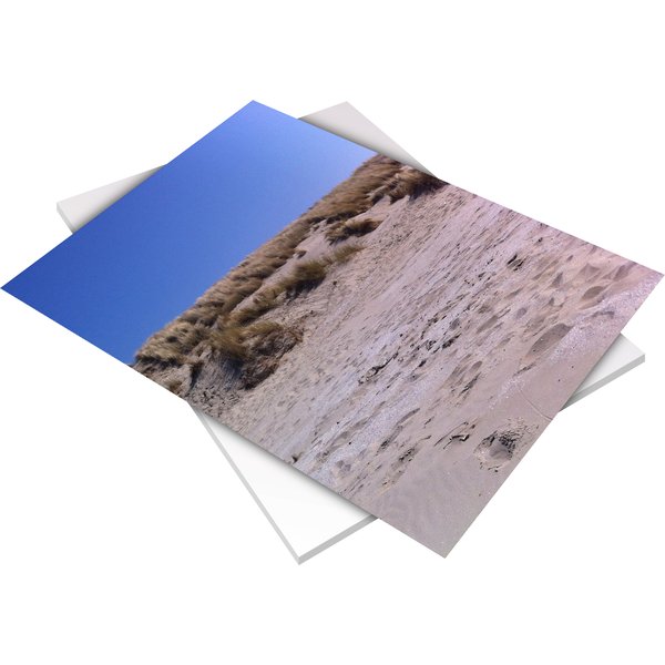 Carta fotografica adesiva X ink-jet, laser lucida  A4 