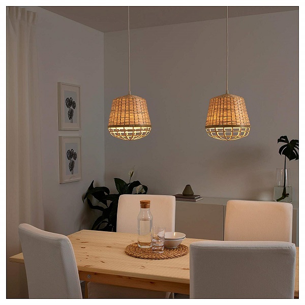 ordina Ikea Lampada a Sospensione, Color Naturale/Beige in bamb&ugr