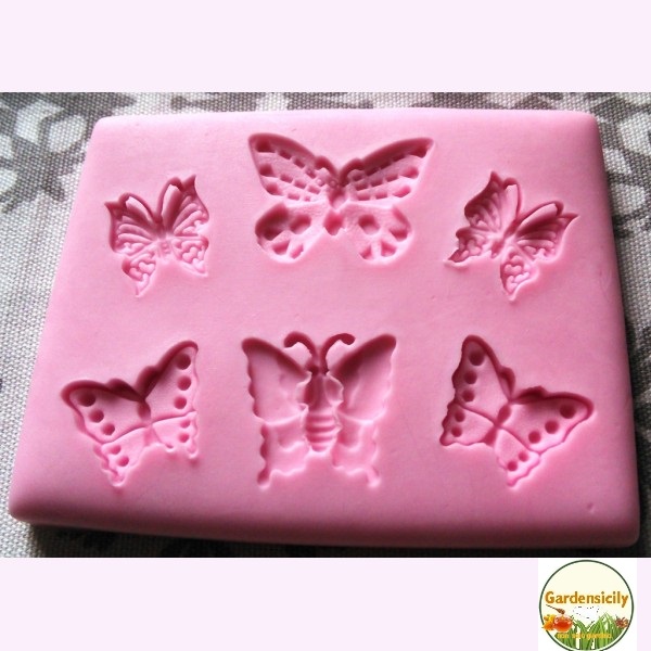 Stampo Dolci in Silicone- Tema: Farfalle assortite