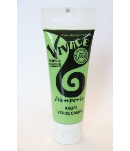 Stamperia COLORE ACRILICO VIVACE da.60 ml. VERDE CAMPO