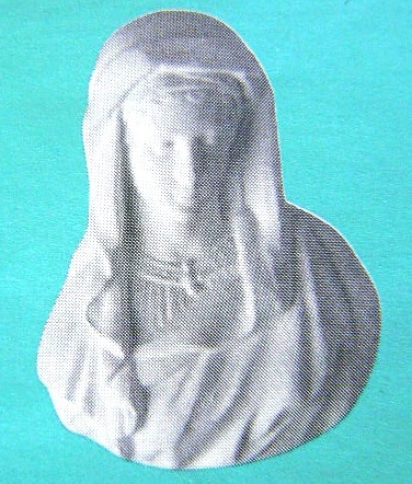 Fra-P2  STAMPO in gomma: MADONNA DA PARETE DA 9,5 CM. 