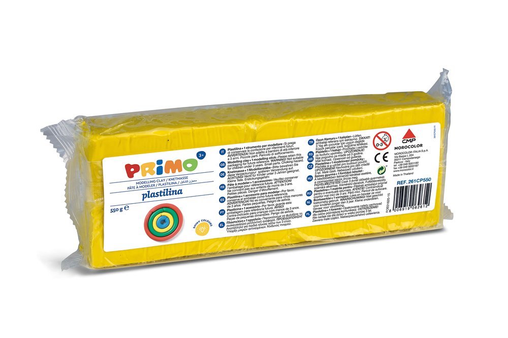 ordina Primo Plastilina 550 Gr completa di stecca: Colori Vivaci