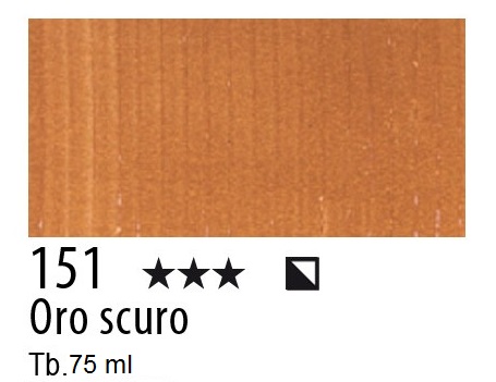 Maimeri colore Acrilico extra fine Oro scuro 151 -75ml.