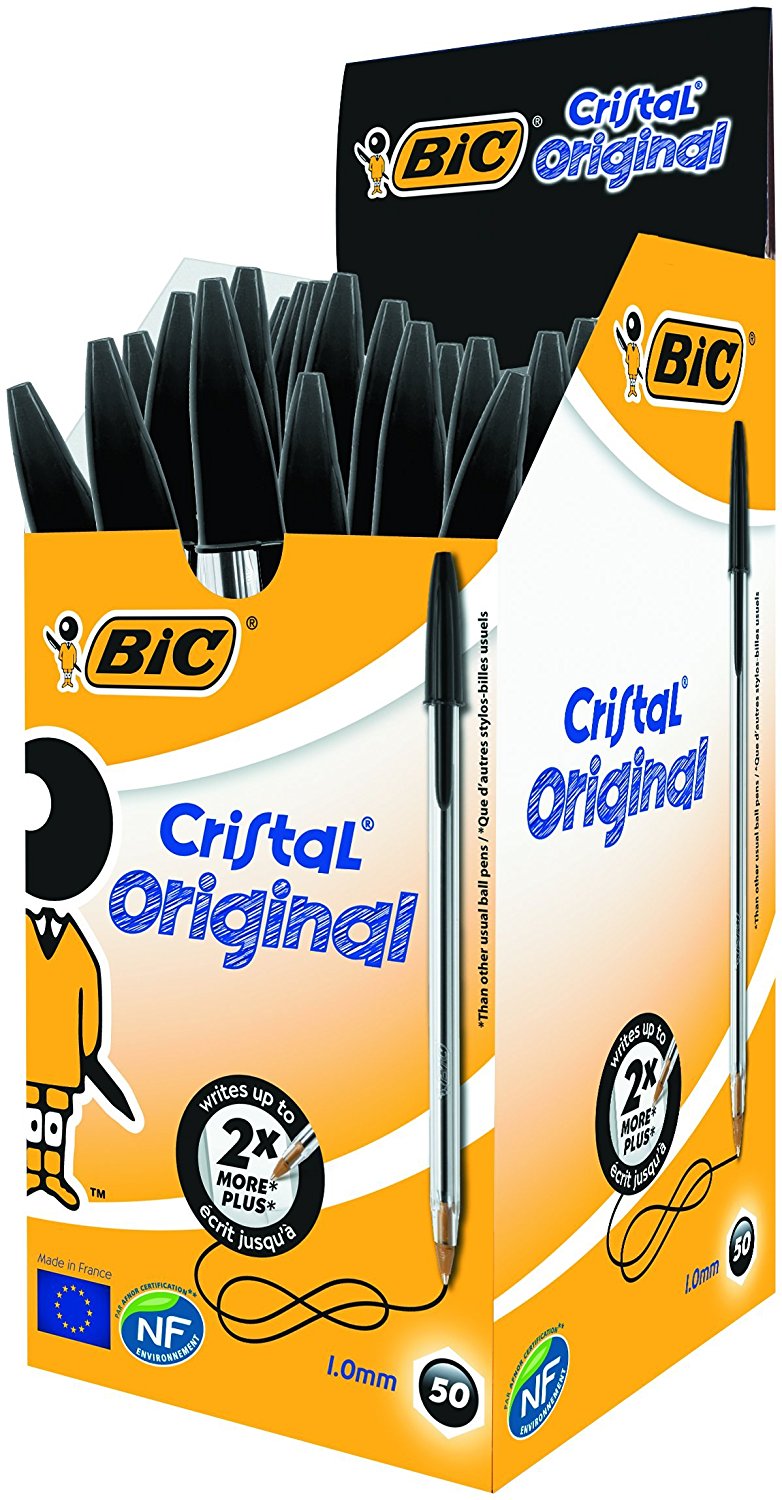 clicca su immagine per consultare dettagli, vedere altre foto e ordinare Bic Cristal Original Punta Media 1 mm -  COLORI DA INDICARE