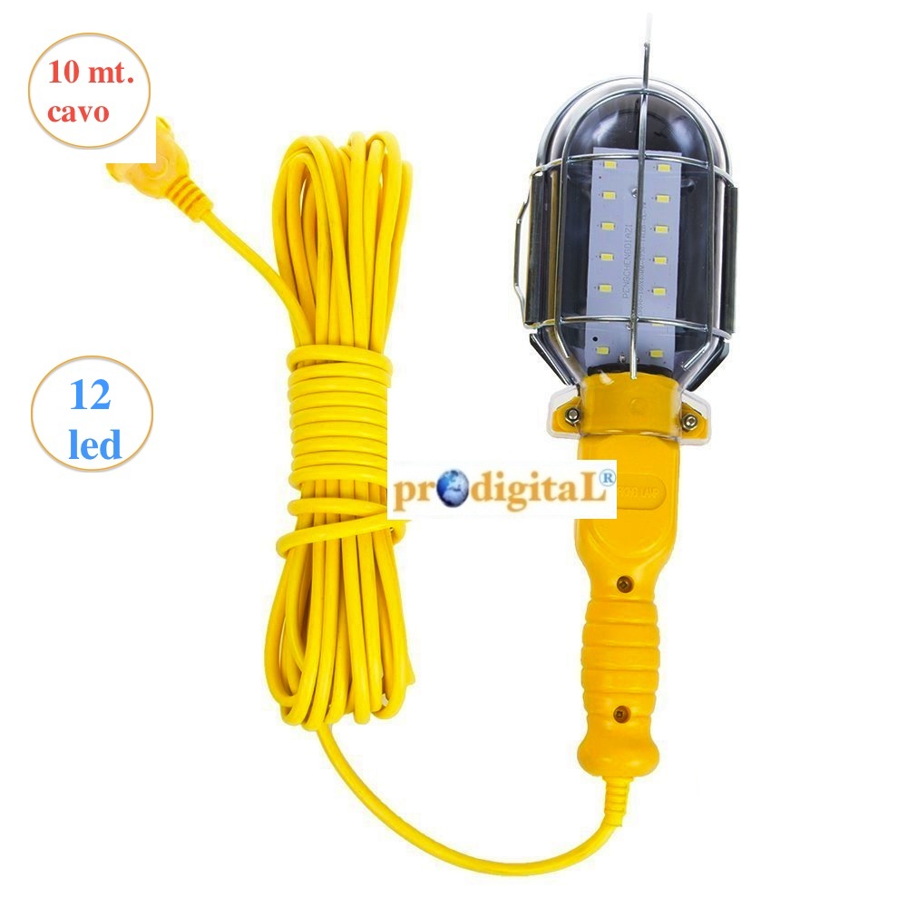 LAMPADA CANTIERE 20 LED ALTA LUMINOSITA