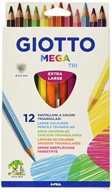 Pastelli Giotto Mega Scatola 12 matite colorate assorti  introvabili24 