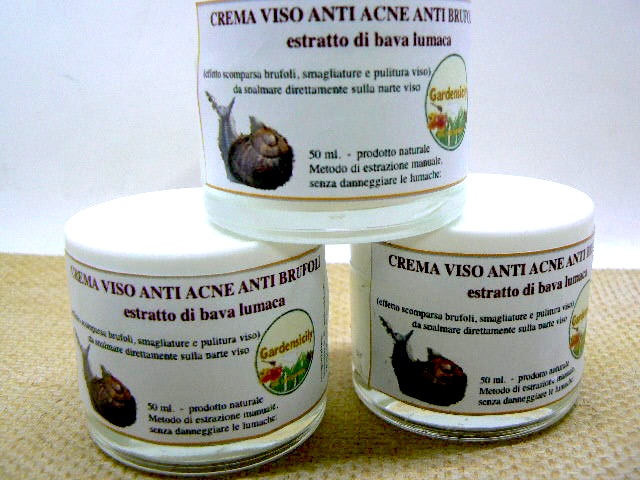 Crema Viso ANTI ACNE - BRUFOLI - estratto Bava di Lumaca