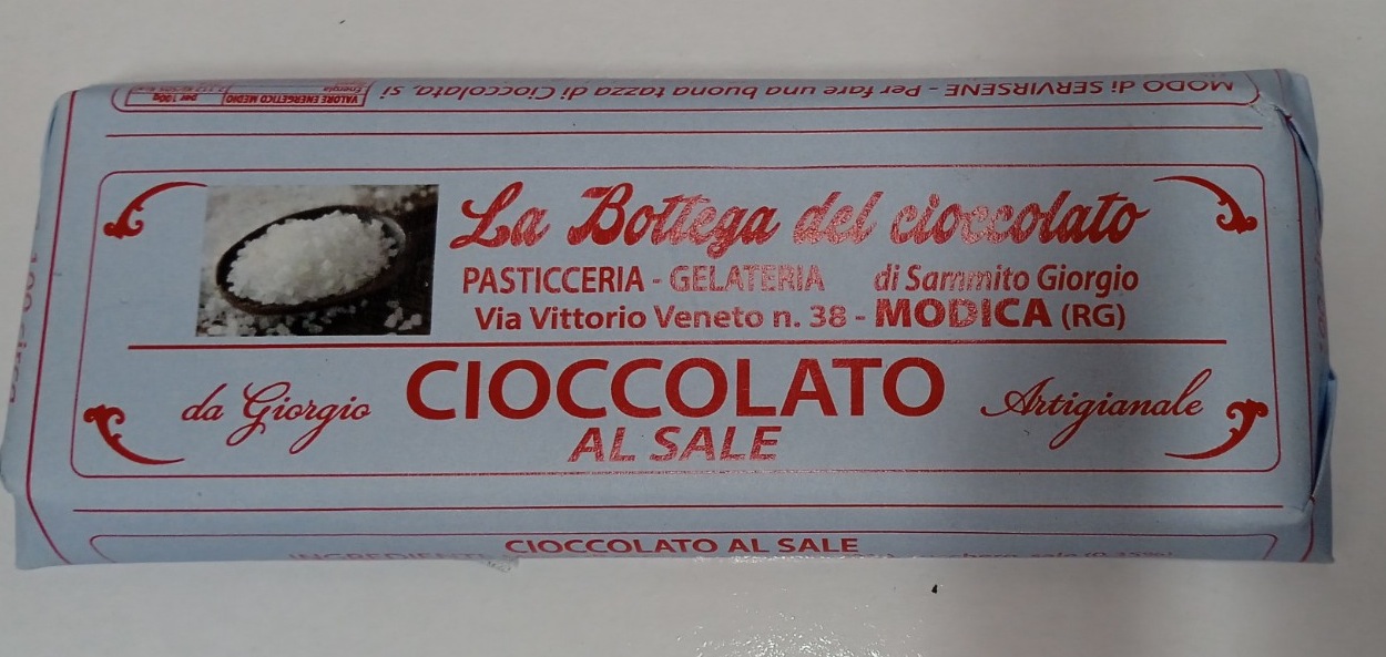 clicca su immagine per consultare dettagli, vedere altre foto e ordinare Bottega del Cioccolato di Modica Gusto CIOCCOLATO AL SALE