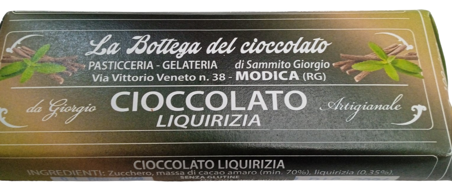 ordina Bottega del Cioccolato di Modica Gusto CIOCCOLATO LIQUIRIZIA