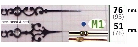 clicca qui per rientrare su Lancette in Metallo m1