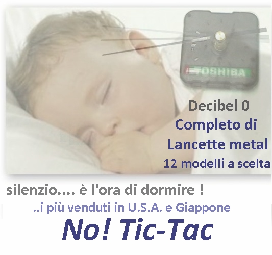 clicca su immagine per consultare dettagli, vedere altre foto e ordinare MECCANISMO OROLOGIO SILENZIO