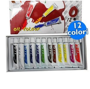 clicca qui per rientrare su CONFEZIONE 12 COLORI A OLIO 12ml PITTURA