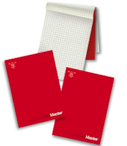 blocco collato master pigna FORMATO a4 QUADRI 10 mm - 90 ff .