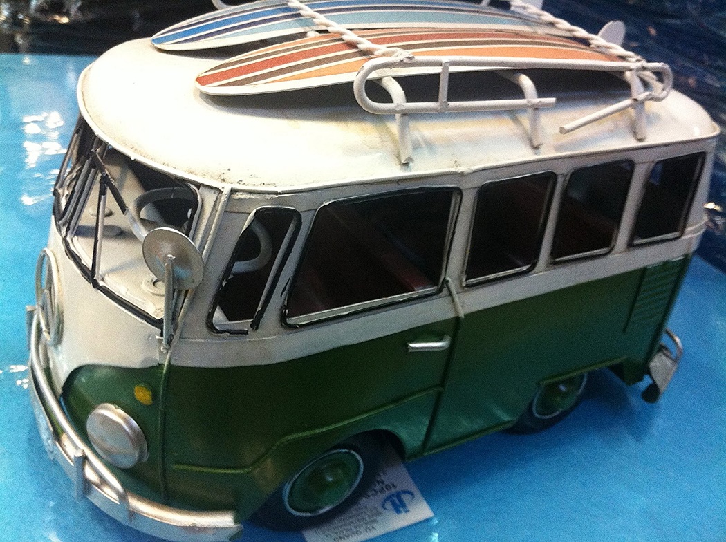 clicca su immagine per consultare dettagli, vedere altre foto e ordinare Proigital Vintage Oggetti in Latta Bus Spiaggia
