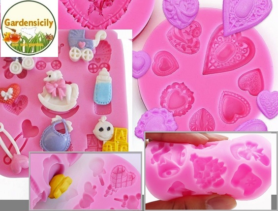 clicca su immagine per consultare dettagli, vedere altre foto e ordinare Stampi in Silicone SET Assortito per: Dolci e Cake Design