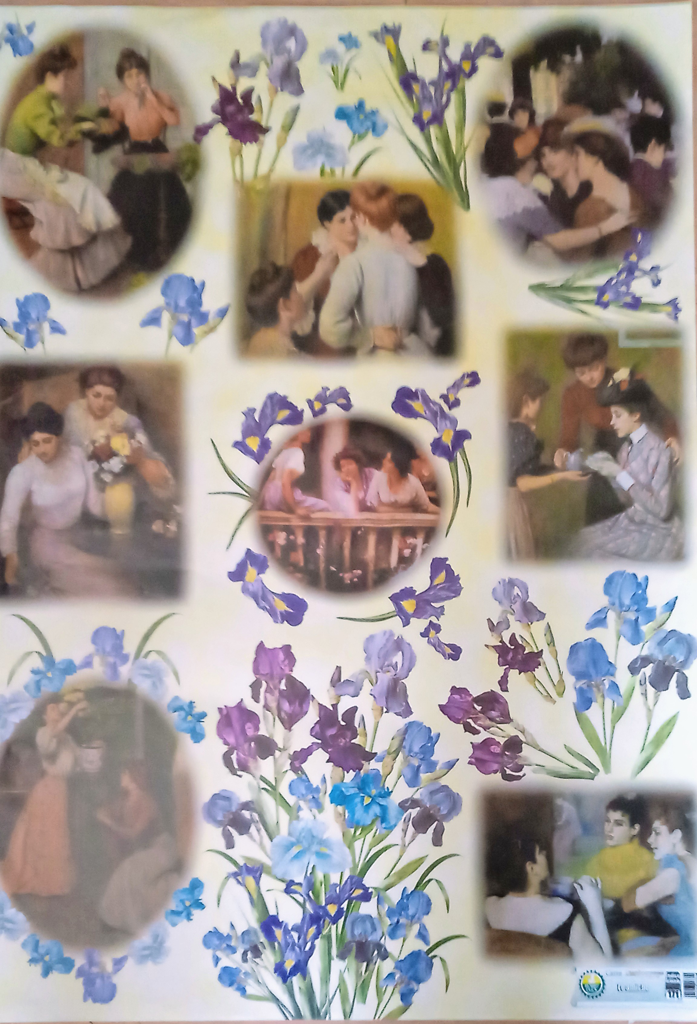 si.ge. Carta per decoupage 50x70 -  fig.171 Le Amiche dame Antiche 8025993008644