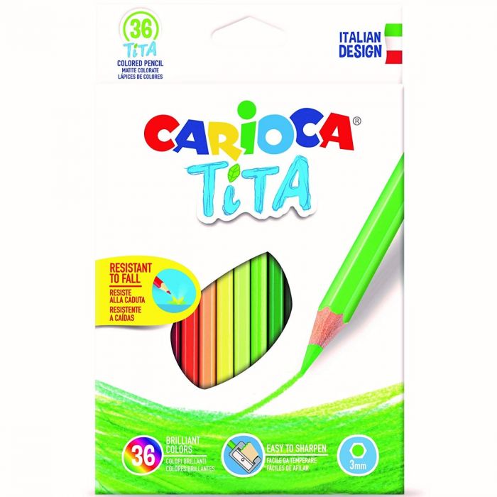 clicca su immagine per consultare dettagli, vedere altre foto e ordinare CARIOCA Matite Colorate TITA 36 pz - ECONOMICHE E AFFIDABILI