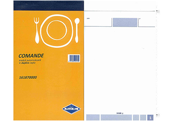 clicca qui per rientrare su Blocco comande duplice copia - 25 FG X 2 copie chimiche