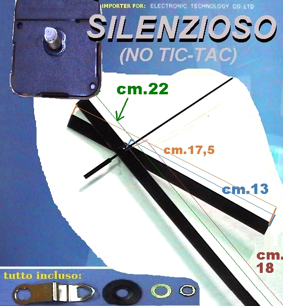 clicca su immagine per consultare dettagli, vedere altre foto e ordinare L3:MECC. OROLOGIO SILENZIOSO E18