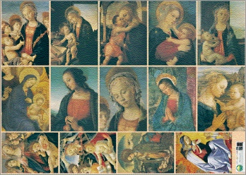 clicca su immagine per consultare dettagli, vedere altre foto e ordinare Carta per decoupage figure Madonne - Mod.134 50x70