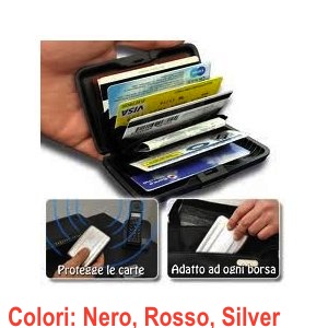 clicca qui per rientrare su kit 3 Porta Carte di Credito Metal