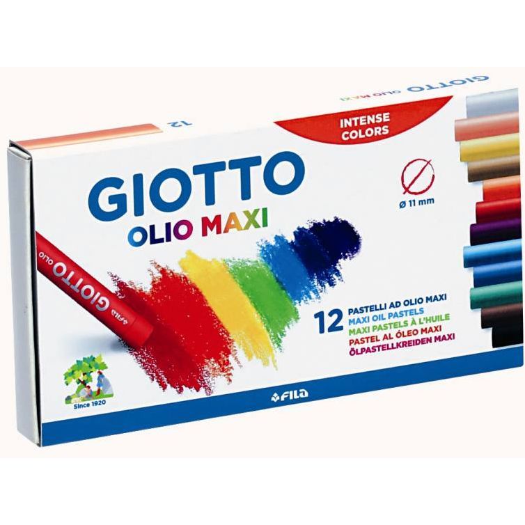 PASTELLI AD OLIO GIOTTO 12 COLORI pastelli olio maxi 