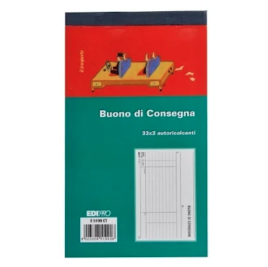 BLOCCO BUONI CONSEGNA 10X17CM 33fg 3 copie AUTORIC
