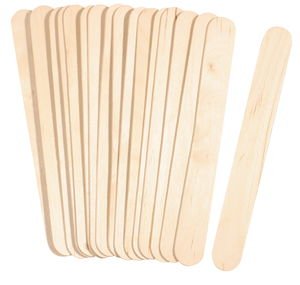 clicca su immagine per consultare dettagli, vedere altre foto e ordinare Spatole Stecche in Legno 15cm x 30 pz. - spatole grandi