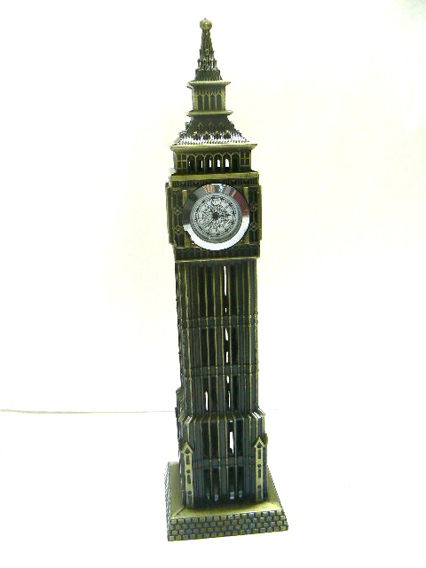 BIG BEN LONDRA INTERAMENTE in metallo ottone 23 cm circa introvabili24 