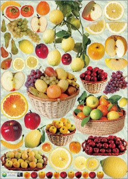 si.ge. Carta per decoupage mis. 50x70 -  fig.125 frutta fresca 