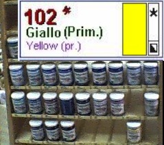 Colore Acrilico fine DALU Made in Italy 156ml. (giallo pr)