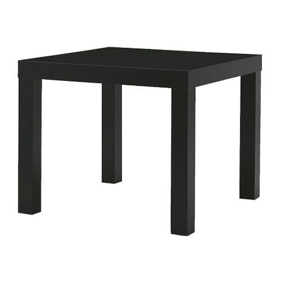  Ikea Lack - Tavolino, colore: nero, Legno, Black, 55x45x55