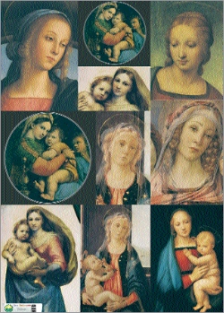 clicca qui per rientrare su Carta per decoupage 50x70 fig.131 Quadri Madonne Immacolati