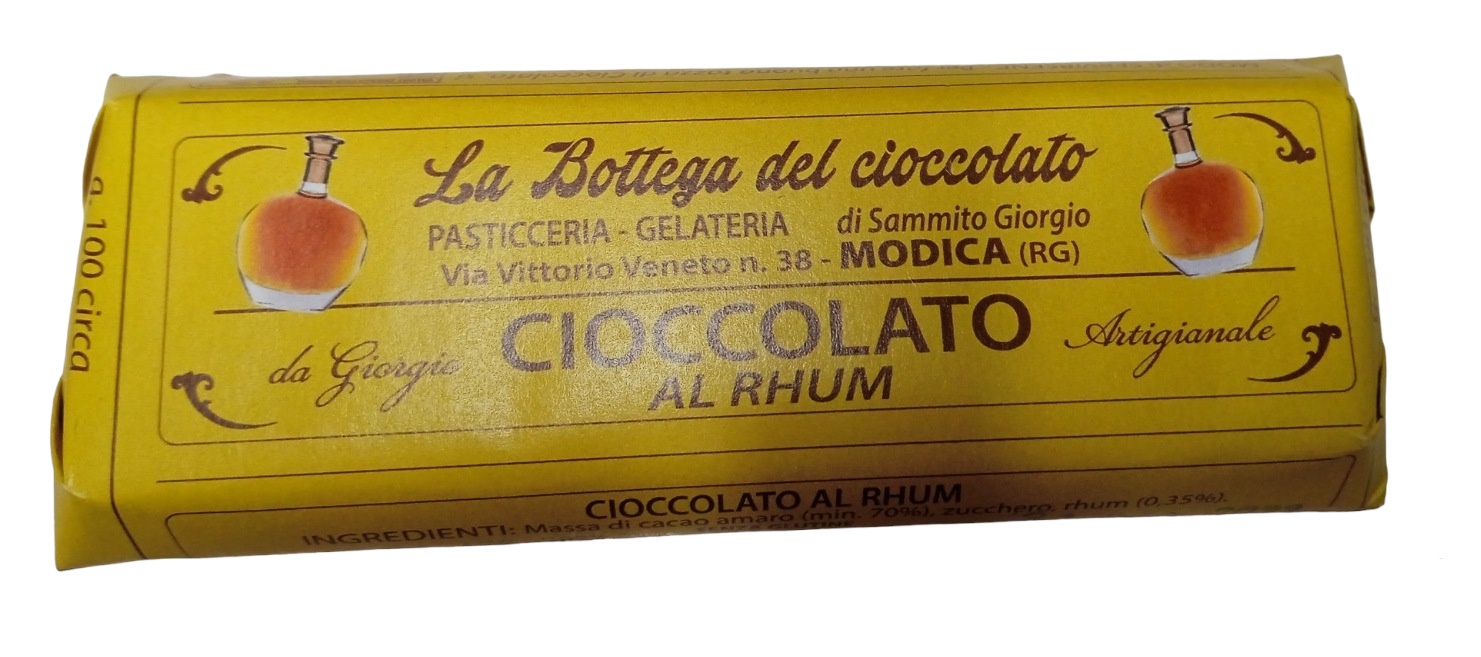 ordina Bottega del Cioccolato di Modica Gusto CIOCCOLATO AL RUM